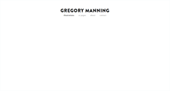 Desktop Screenshot of gregorymanning.com